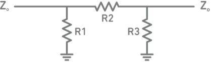 Pi attenuator circuit diagram